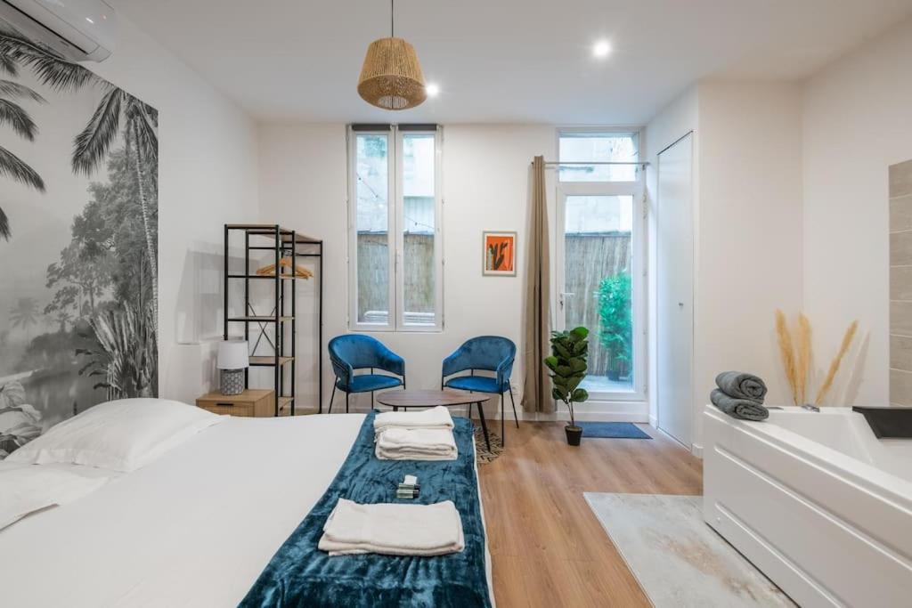 Cocon Avec Jacuzzi - Centre Apartamento Bordéus